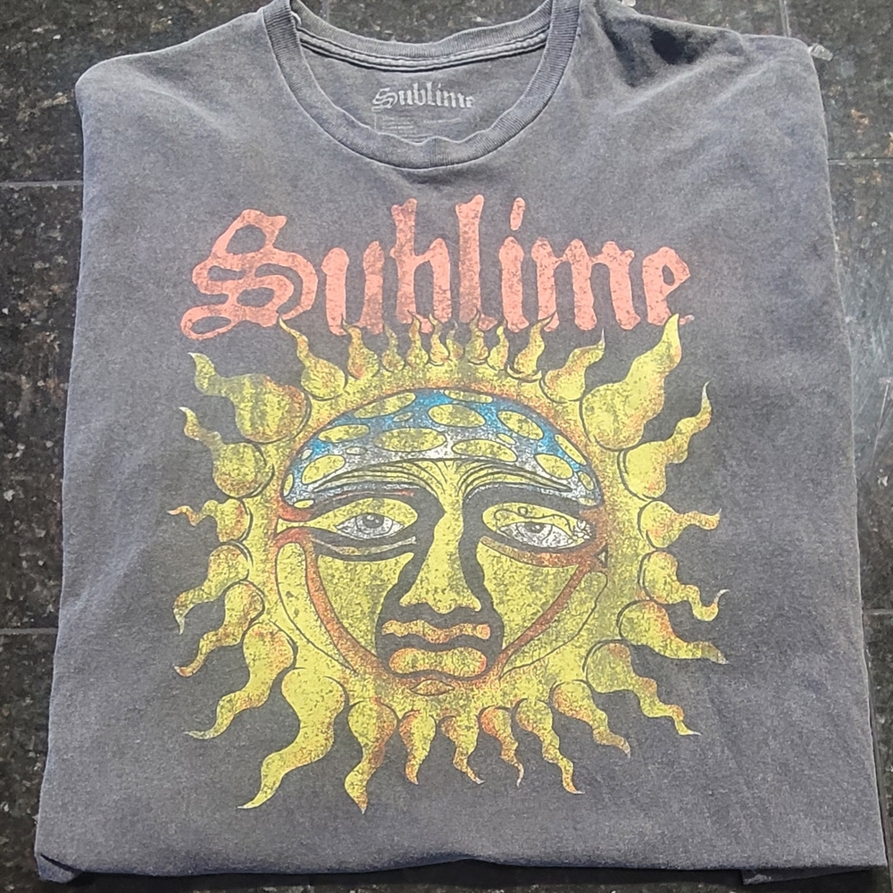 Gray and Yellow Short Sleeve Tee